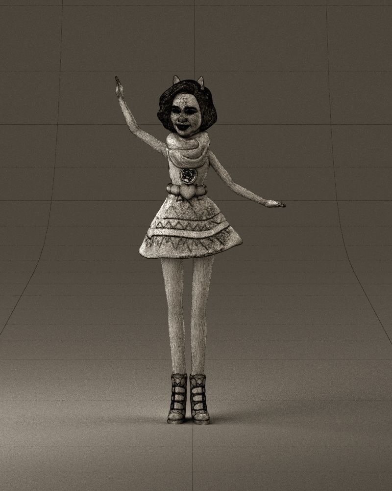 001038 barbie woman 3D Print Ready 3D print model_34