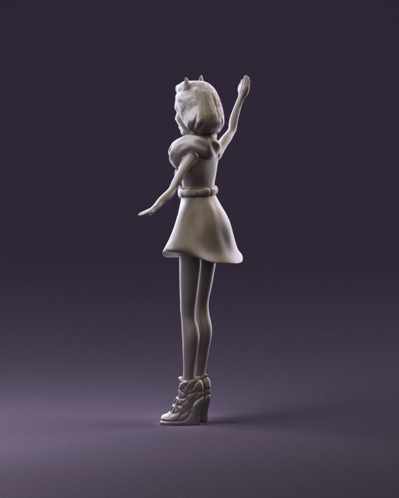001038 barbie woman 3D Print Ready 3D print model_7
