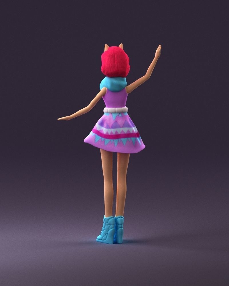 001038 barbie woman 3D Print Ready 3D print model_18