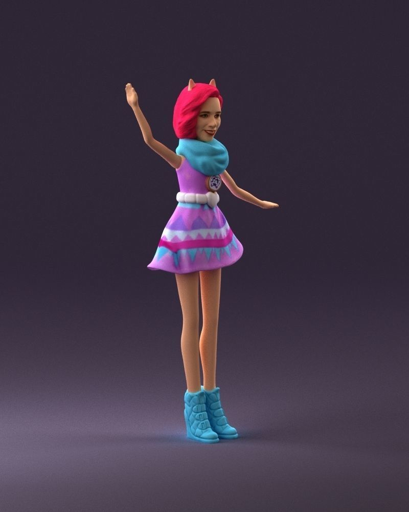 001038 barbie woman 3D Print Ready 3D print model_14