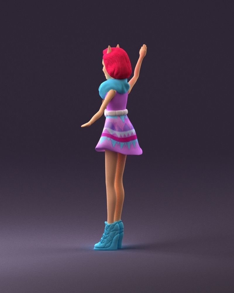 001038 barbie woman 3D Print Ready 3D print model_19