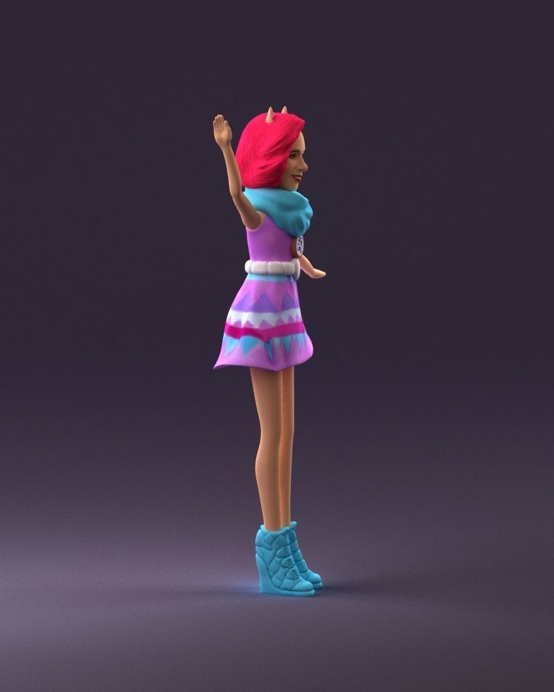 001038 barbie woman 3D Print Ready 3D print model_15