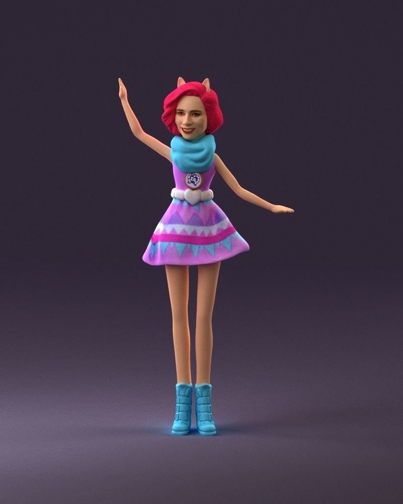 001038 barbie woman 3D Print Ready 3D print model_22