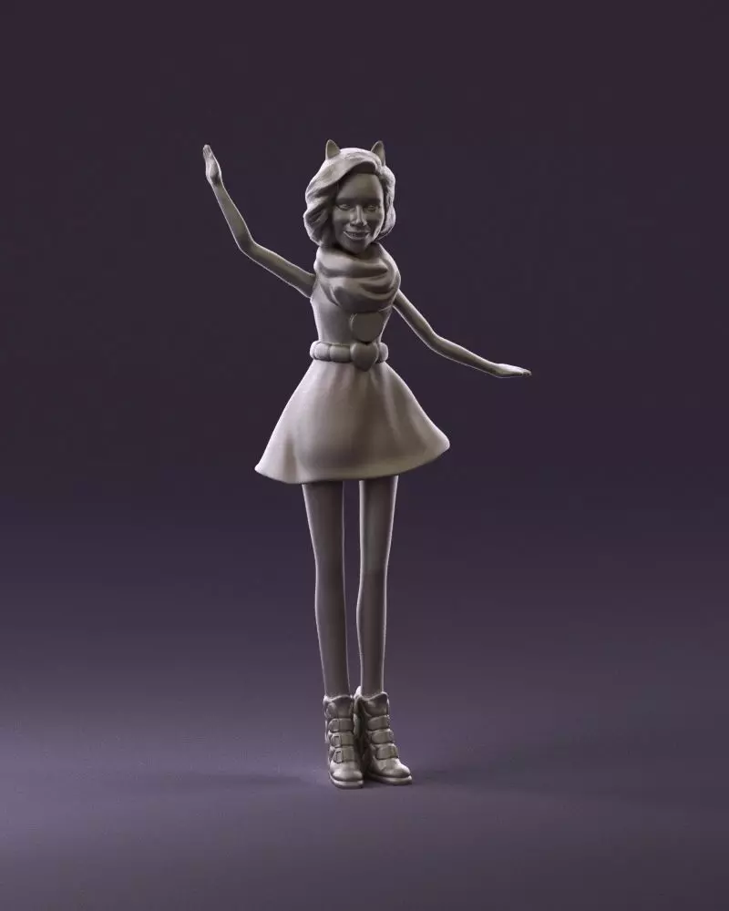 001038 barbie woman 3D Print Ready 3D print model_0