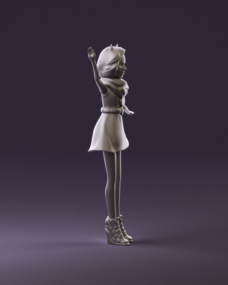 001038 barbie woman 3D Print Ready 3D print model_3