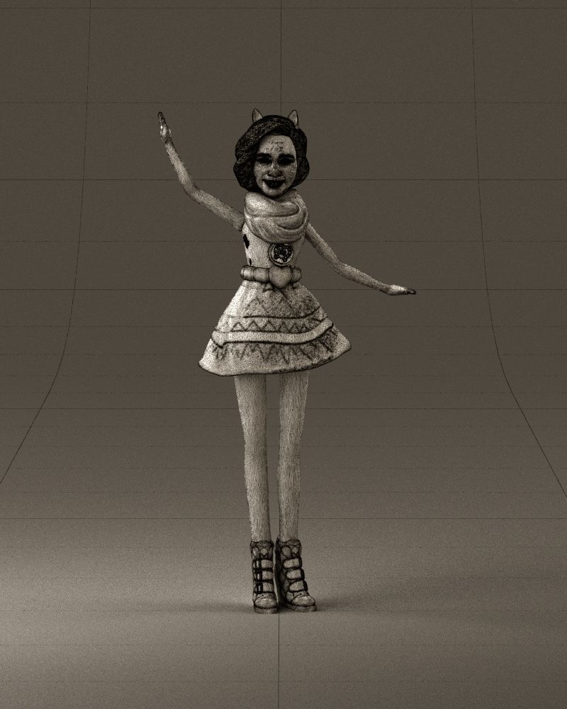 001038 barbie woman 3D Print Ready 3D print model_35