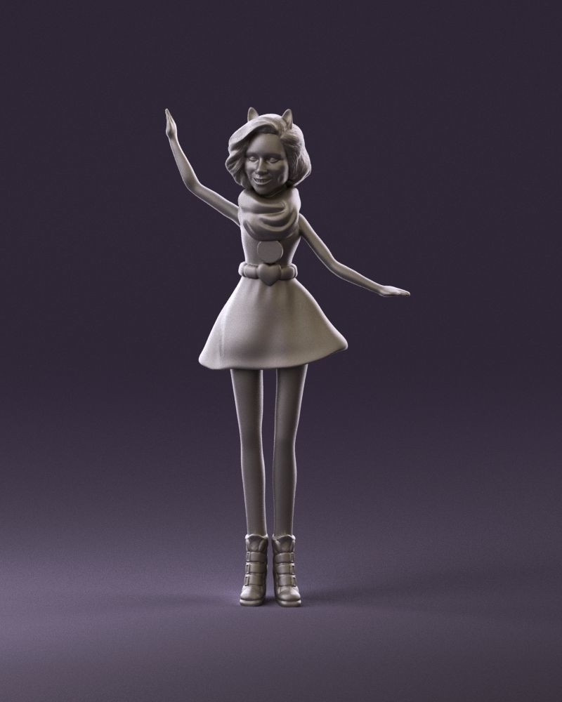 001038 barbie woman 3D Print Ready 3D print model_10