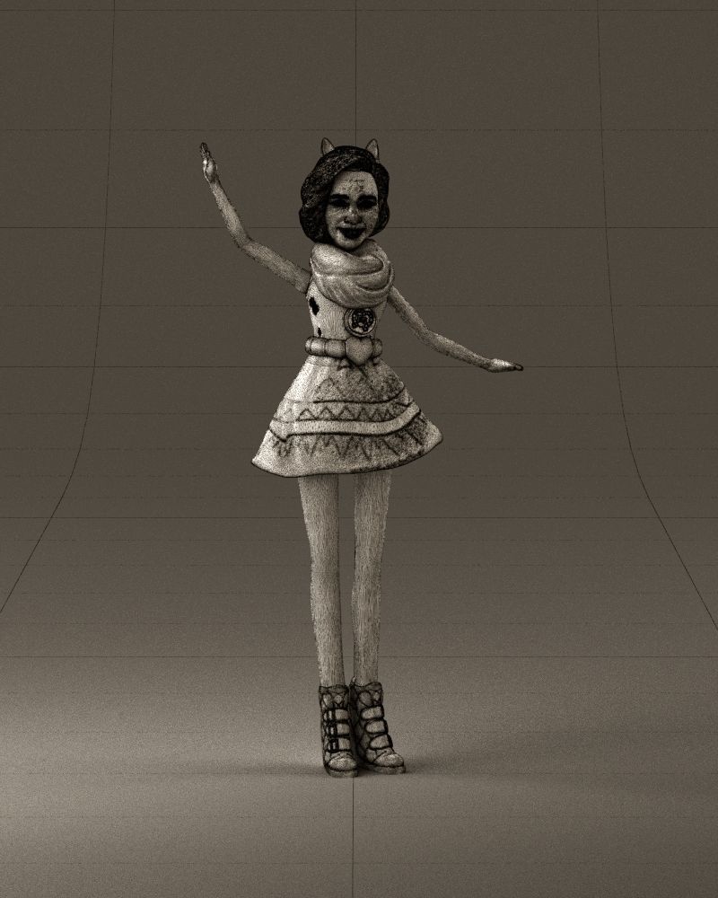 001038 barbie woman 3D Print Ready 3D print model_24