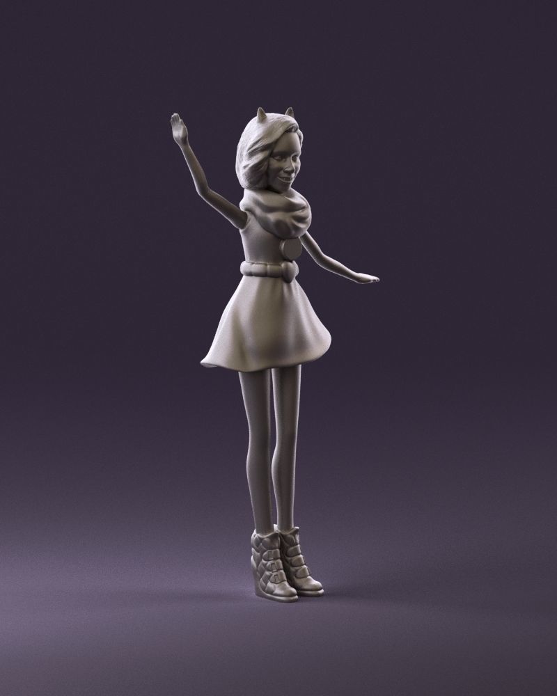 001038 barbie woman 3D Print Ready 3D print model_2