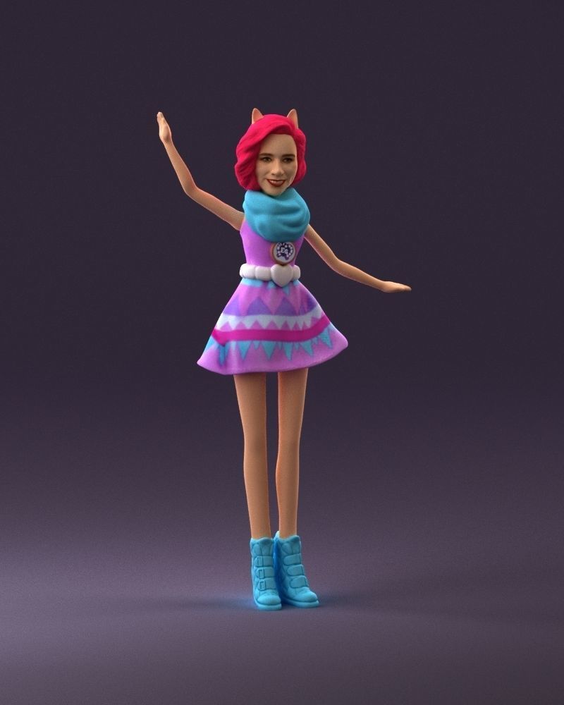 001038 barbie woman 3D Print Ready 3D print model_12