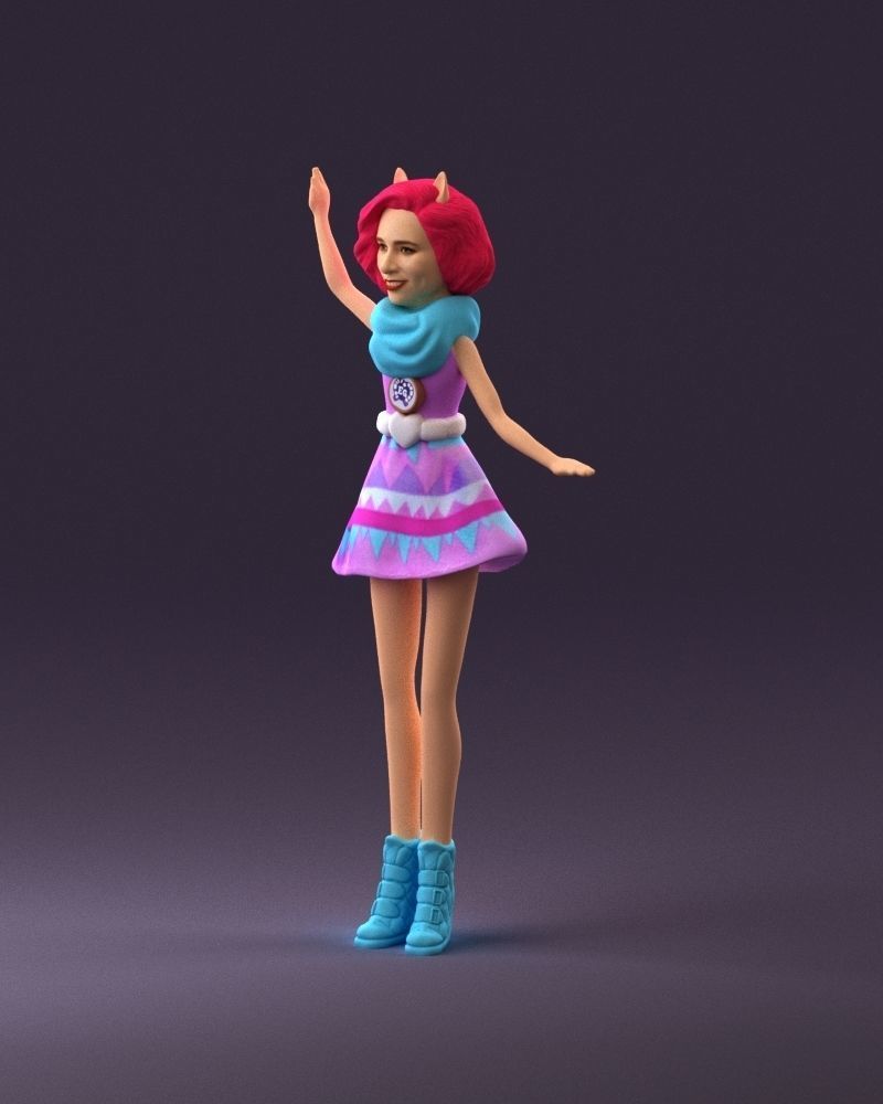 001038 barbie woman 3D Print Ready 3D print model_21