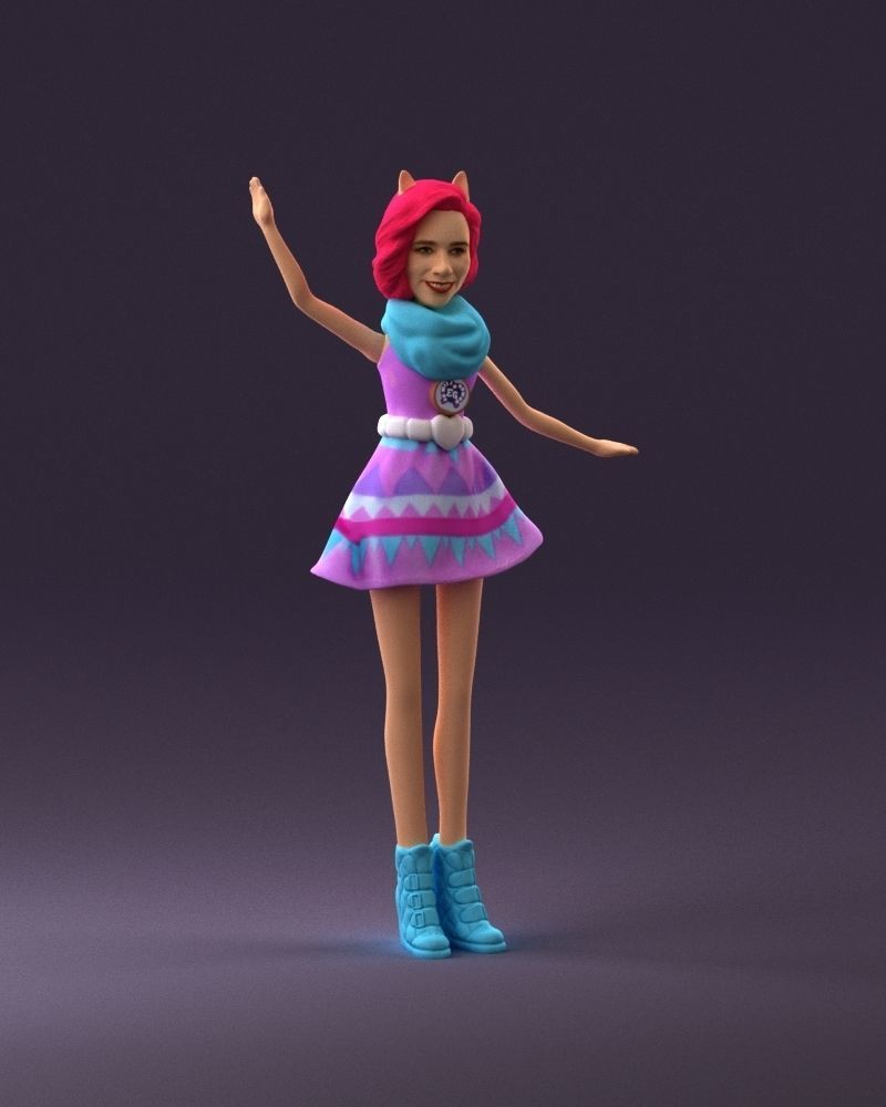 001038 barbie woman 3D Print Ready 3D print model_13