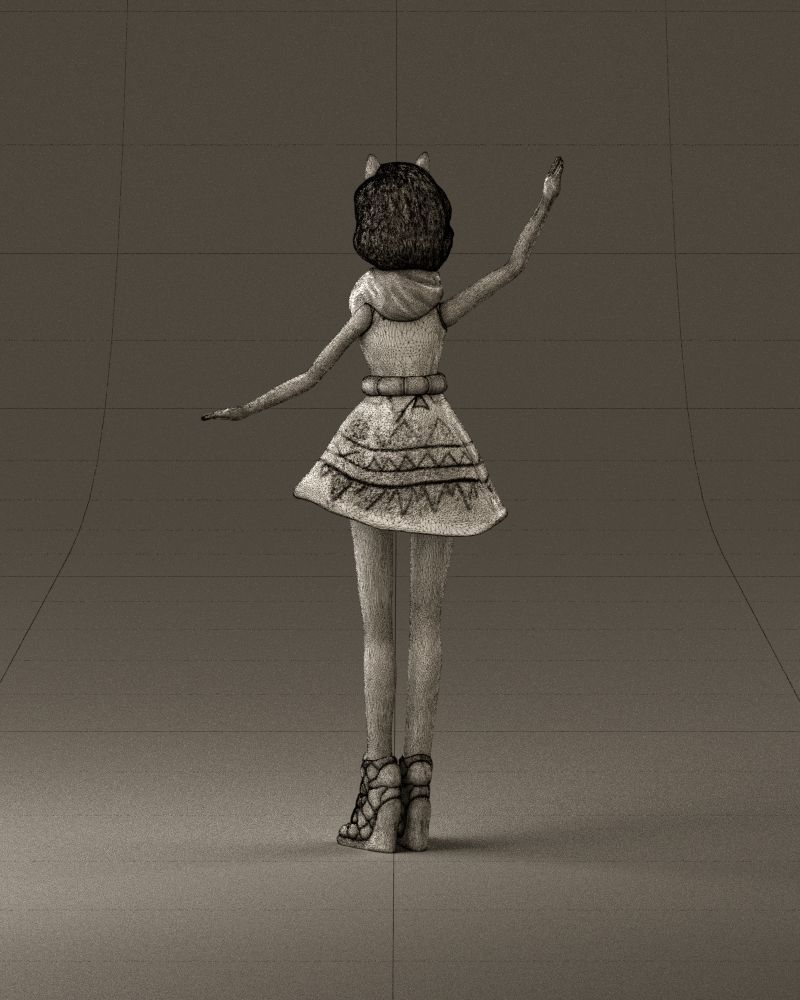 001038 barbie woman 3D Print Ready 3D print model_30