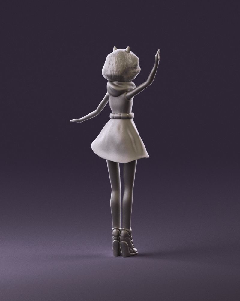 001038 barbie woman 3D Print Ready 3D print model_5