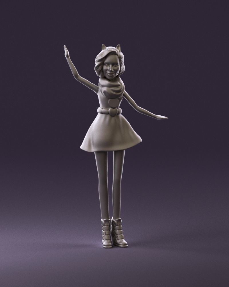 001038 barbie woman 3D Print Ready 3D print model_11