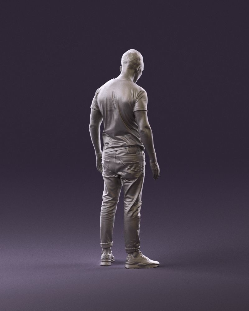 001043 man in black tshirt white pants 3D model_17