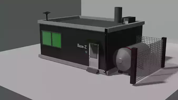 Smal House-Base Low-poly 3D model