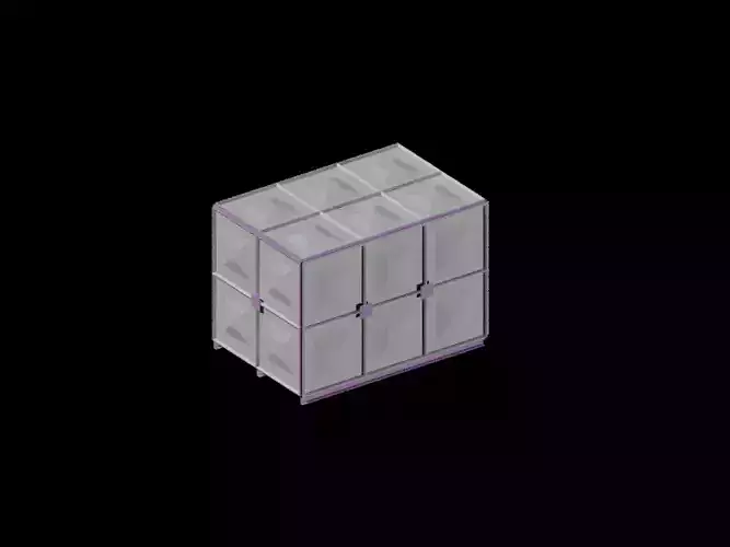 FRP Water Tank Free 3D model