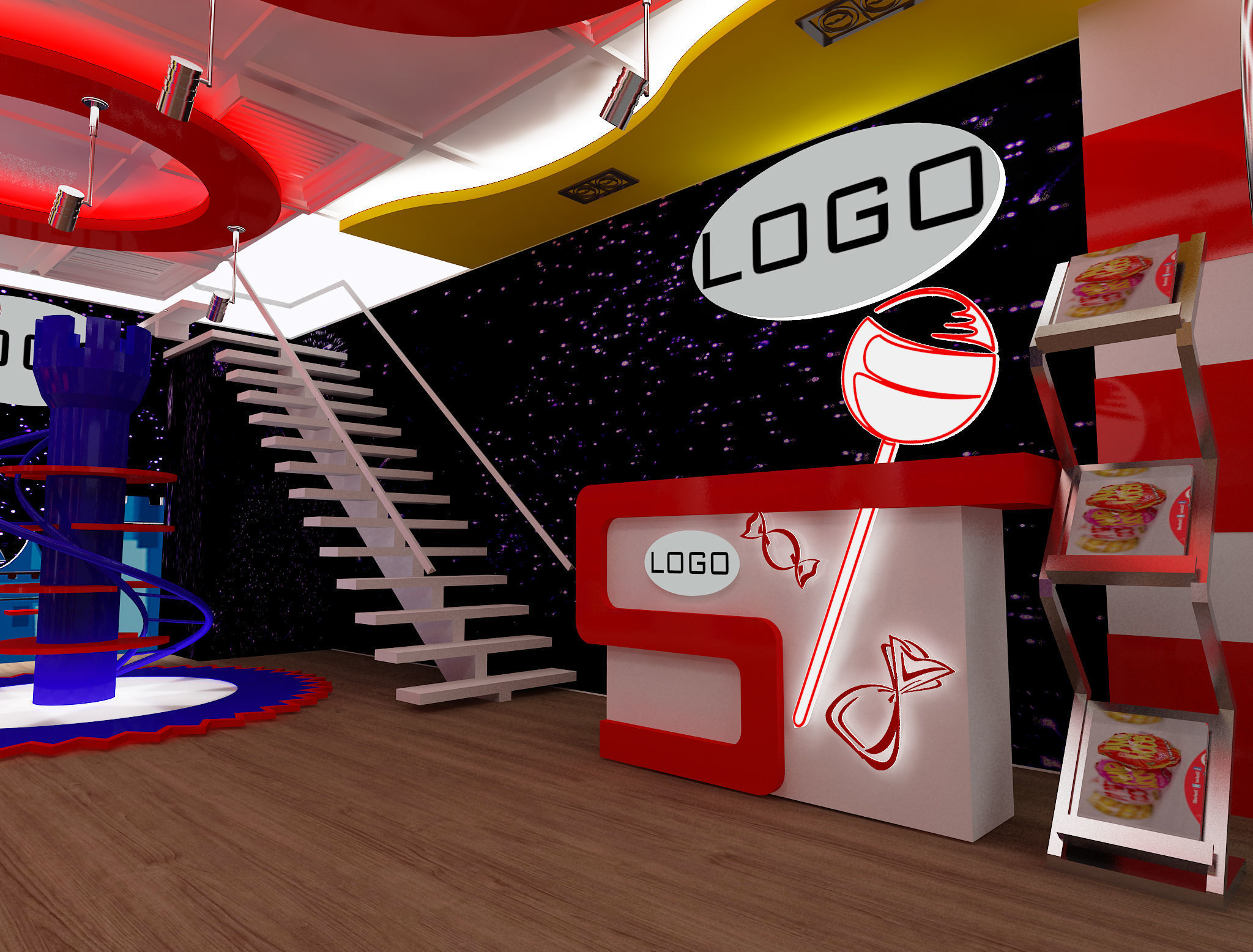  Merchandise Store Supermarket a62 3D model_6