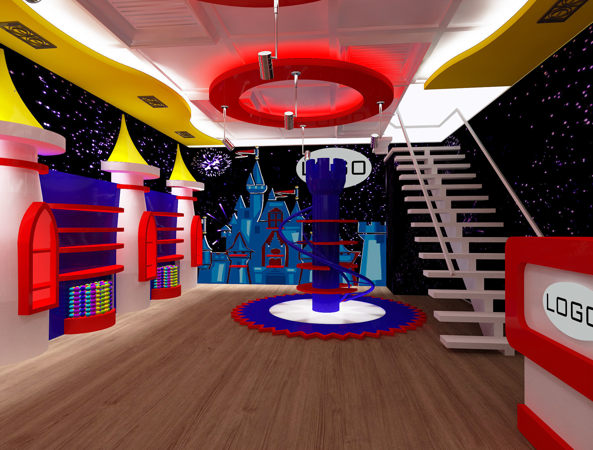  Merchandise Store Supermarket a62 3D model_2