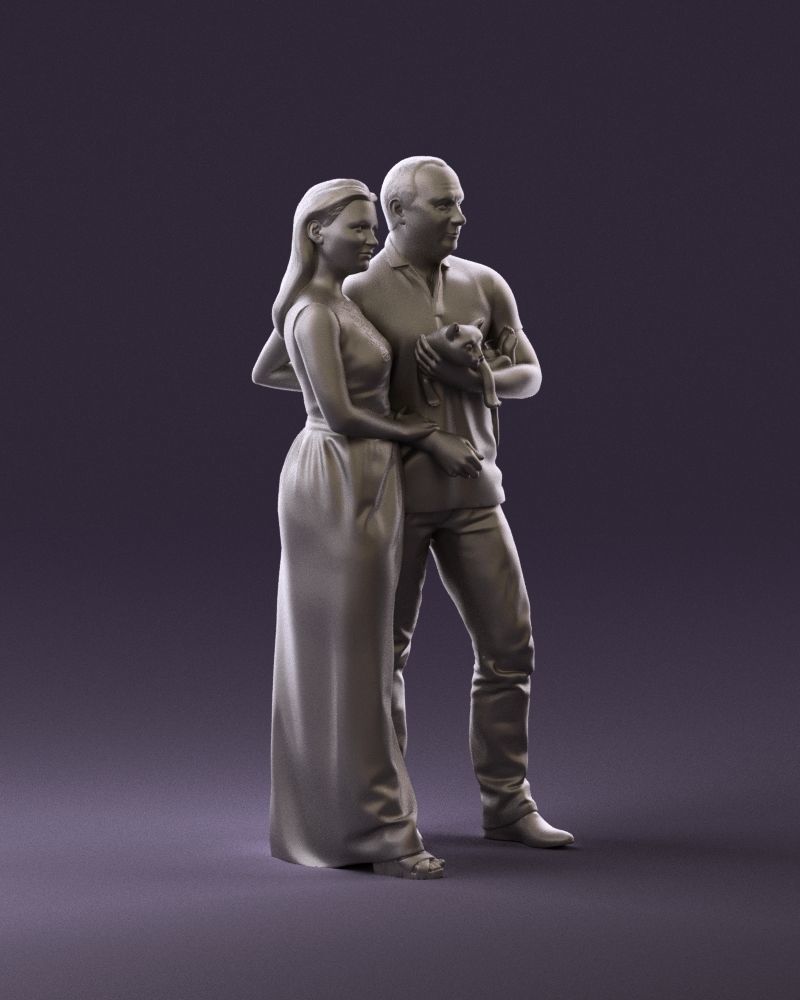 001050 man and woman of moddle age with cat 3D model_15