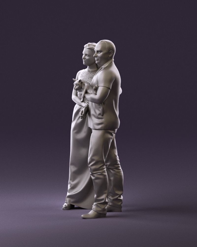 001050 man and woman of moddle age with cat 3D model_21