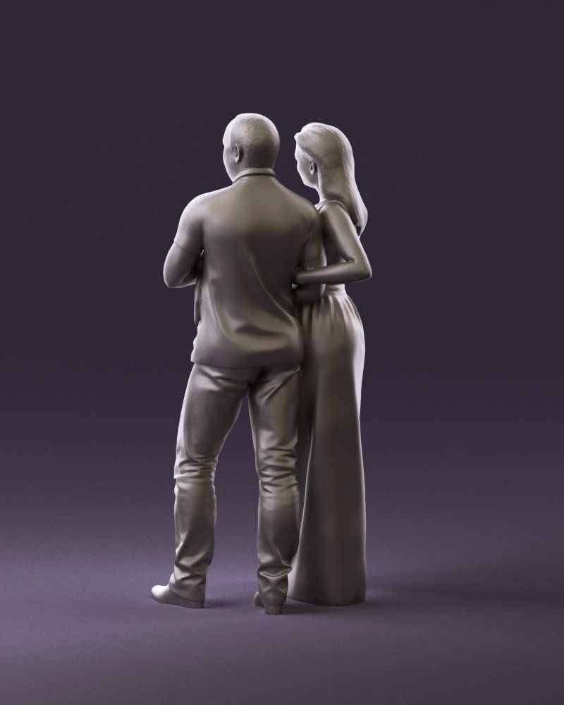 001050 man and woman of moddle age with cat 3D model_19