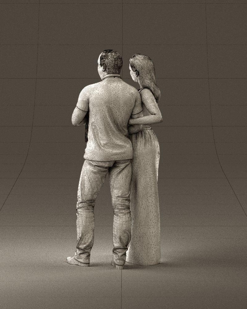 001050 man and woman of moddle age with cat 3D model_31
