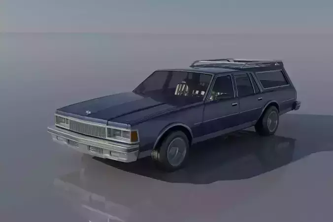 Chevrolet Caprice Wagon 1977  3D print model