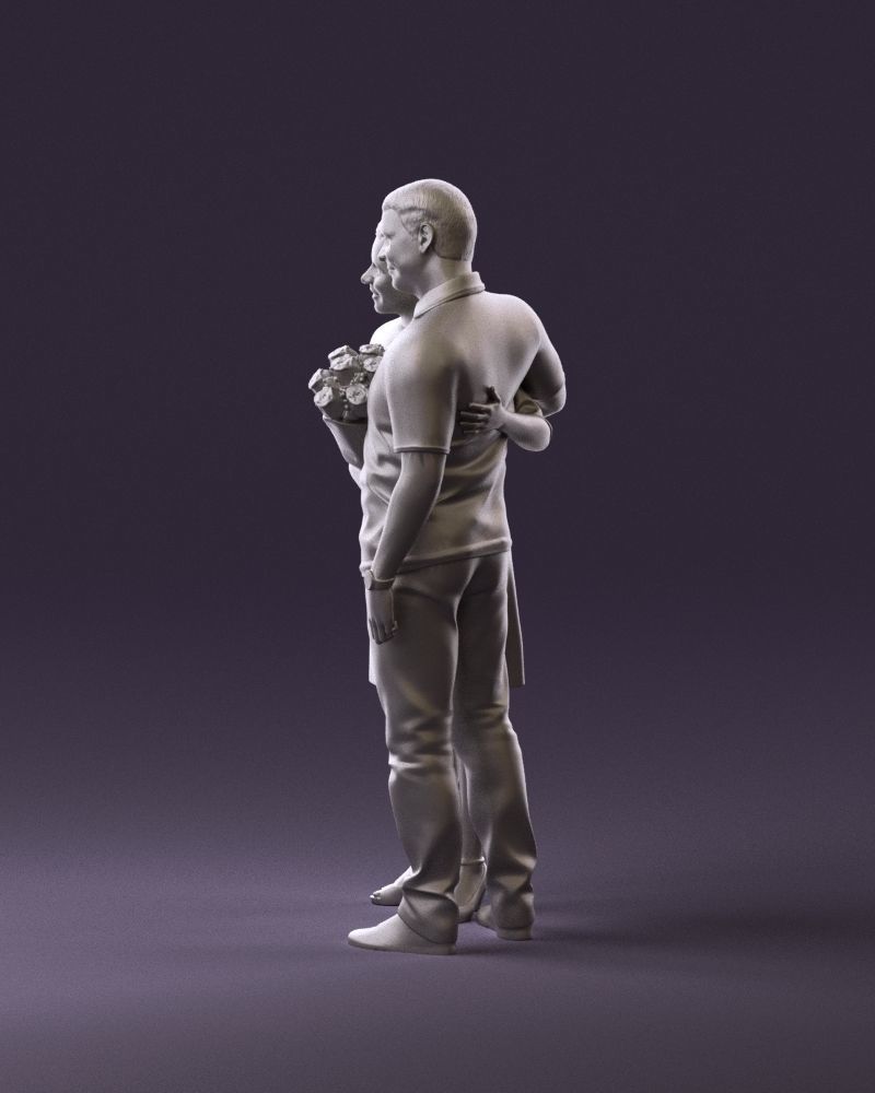 001052 man in purple polo with woman 3D model_19