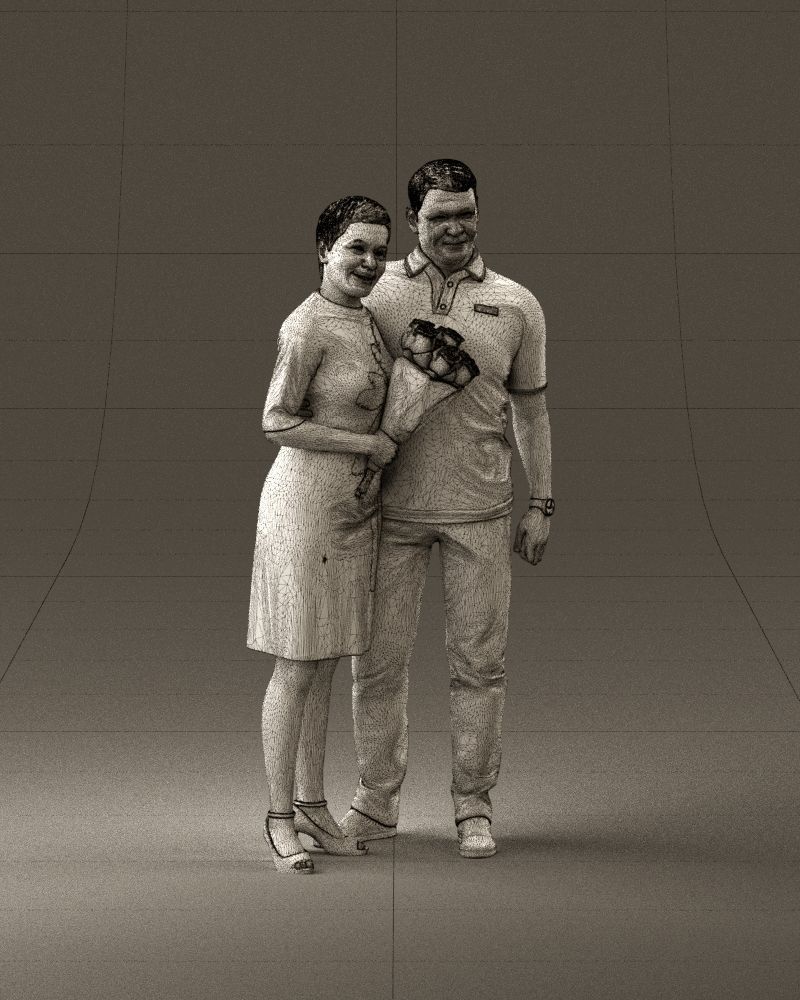 001052 man in purple polo with woman 3D model_25