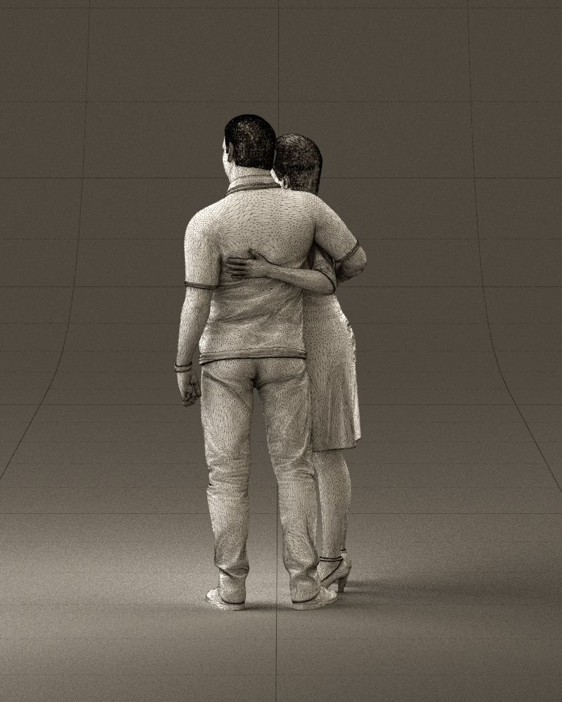 001052 man in purple polo with woman 3D model_30