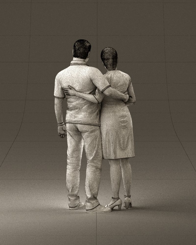 001052 man in purple polo with woman 3D model_29