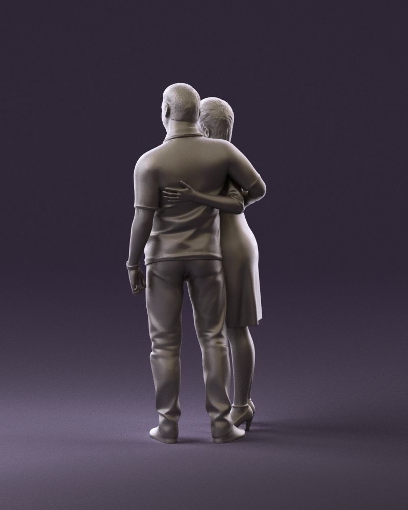 001052 man in purple polo with woman 3D Print Ready 3D print model_7