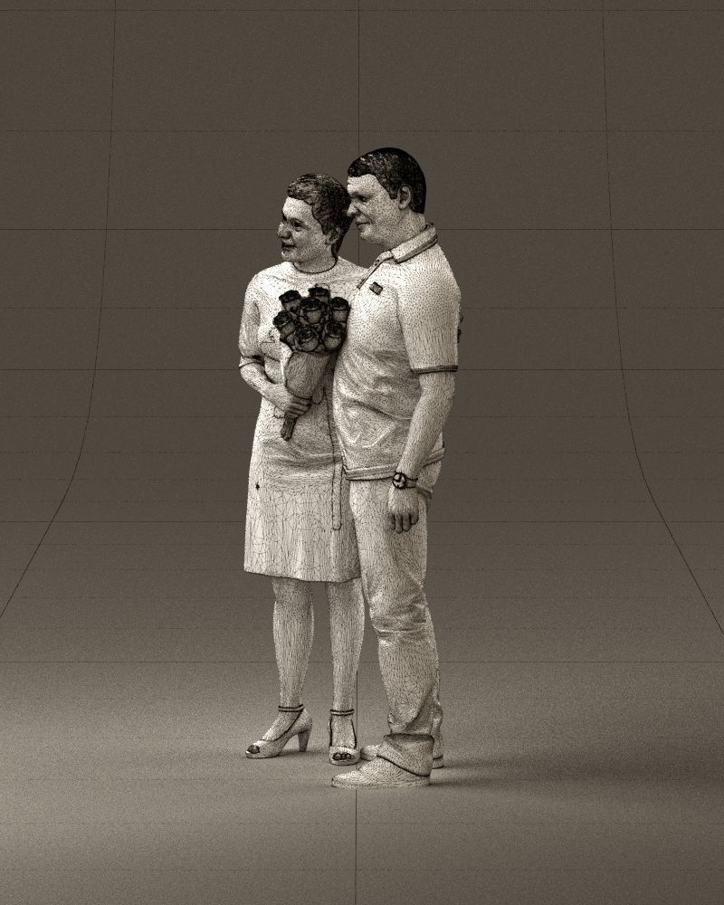 001052 man in purple polo with woman 3D Print Ready 3D print model_33