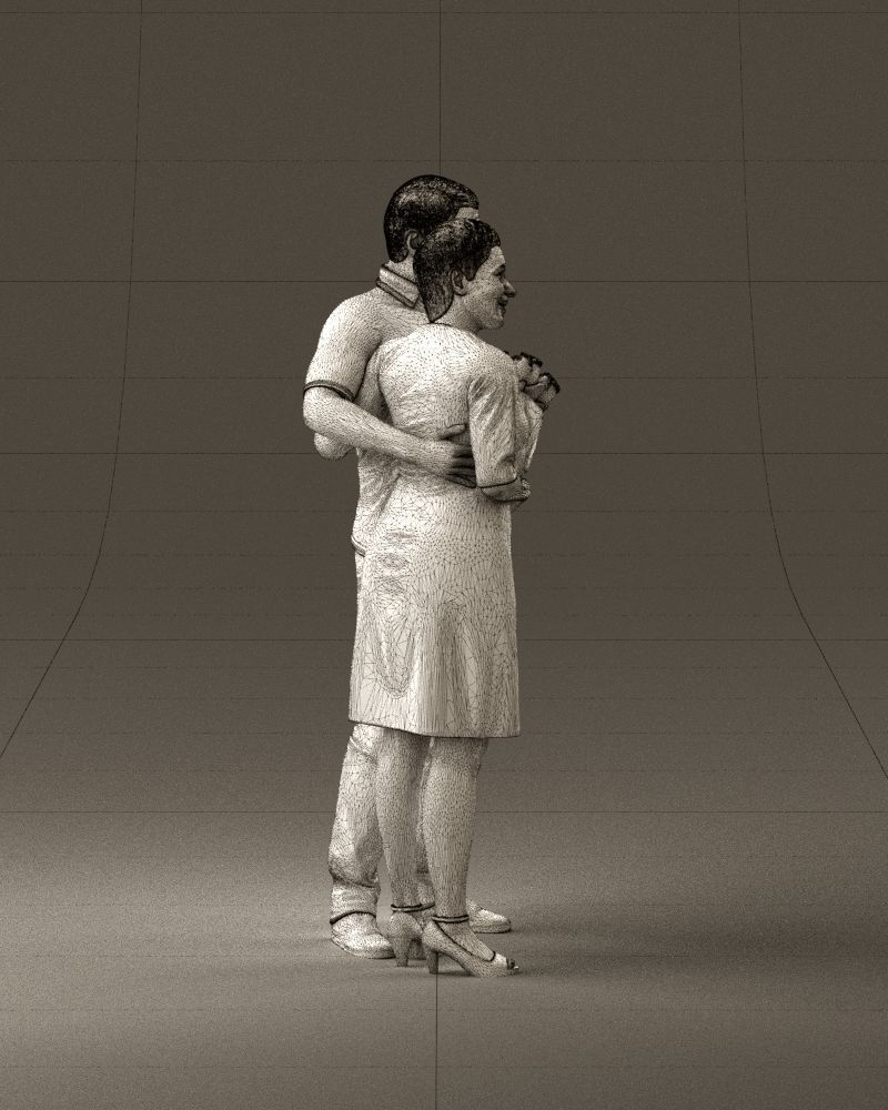 001052 man in purple polo with woman 3D Print Ready 3D print model_28