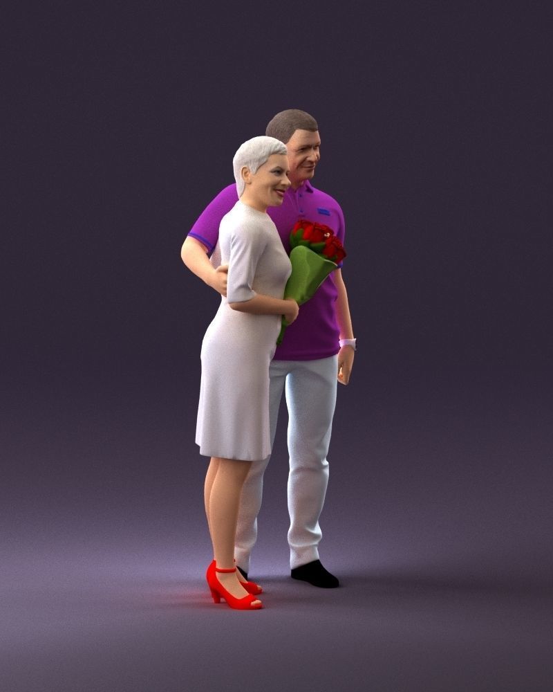 001052 man in purple polo with woman 3D Print Ready 3D print model_15