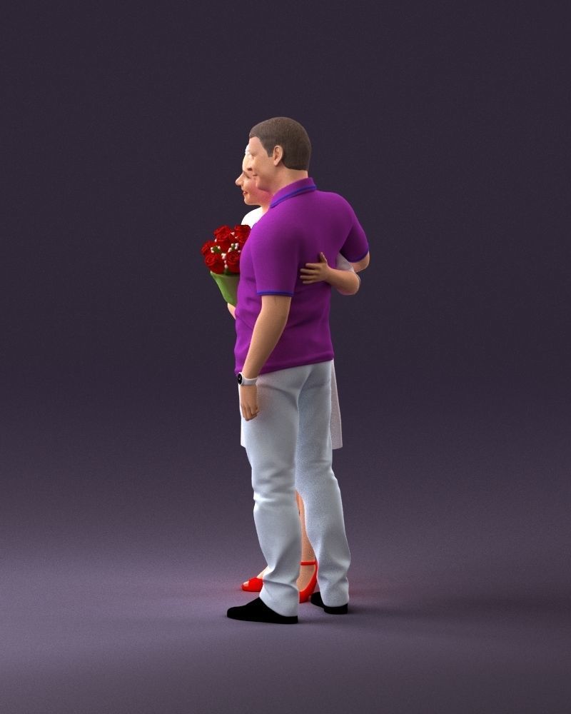 001052 man in purple polo with woman 3D Print Ready 3D print model_20