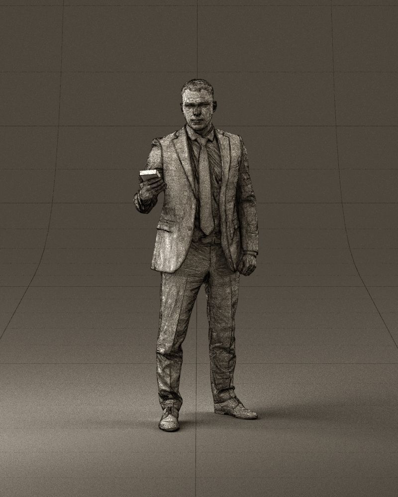 001056 businessman in darkgray suit money in hand 3D model_24