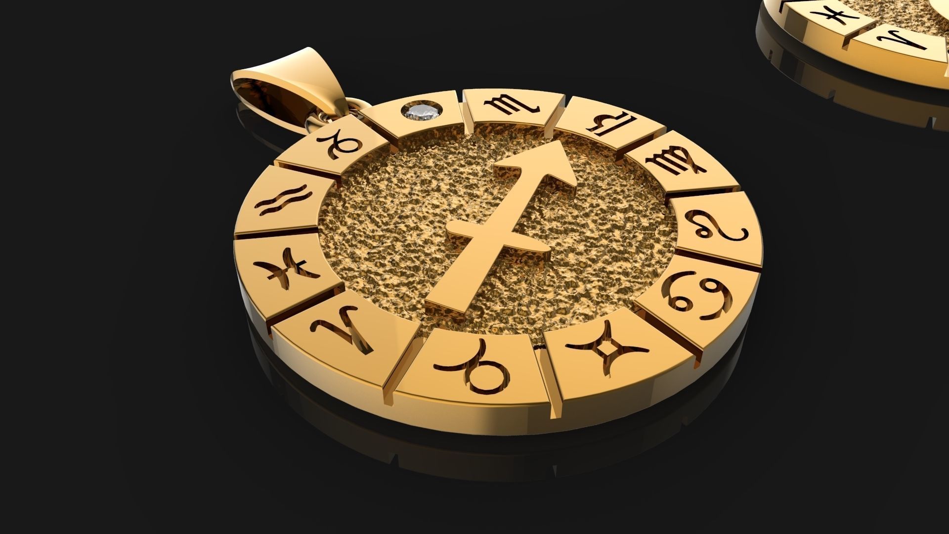 Zodiac signs 12 characters and  ophiuchus 3D print model_2