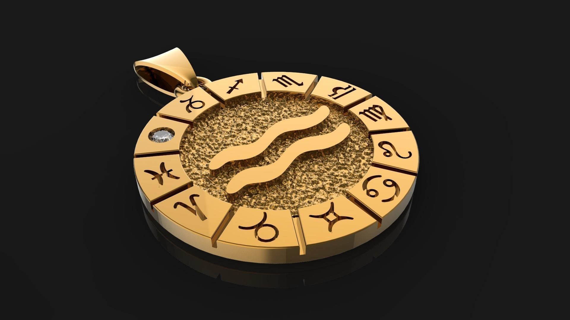 Zodiac signs 12 characters and  ophiuchus 3D print model_6