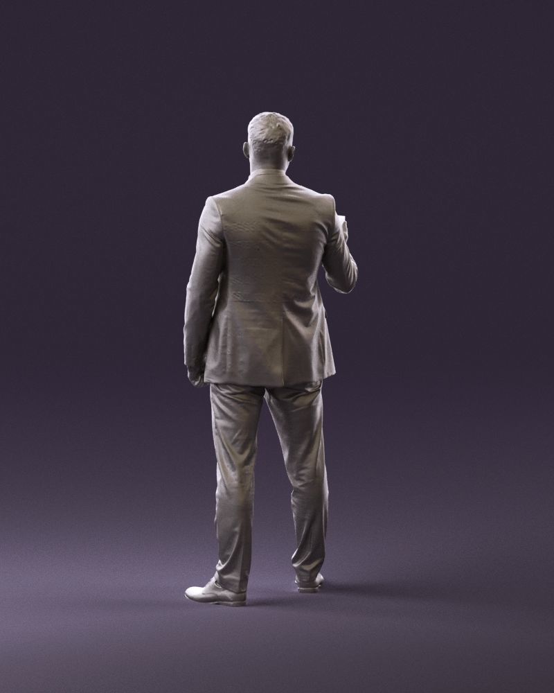 001056 businessman in darkgray suit money in hand 3D Print Ready 3D print model_5