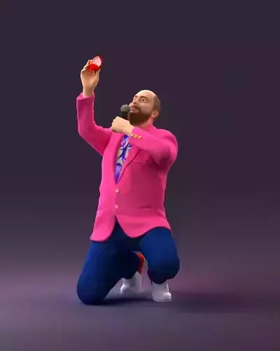 001060 man making an offer of marriage 3D model