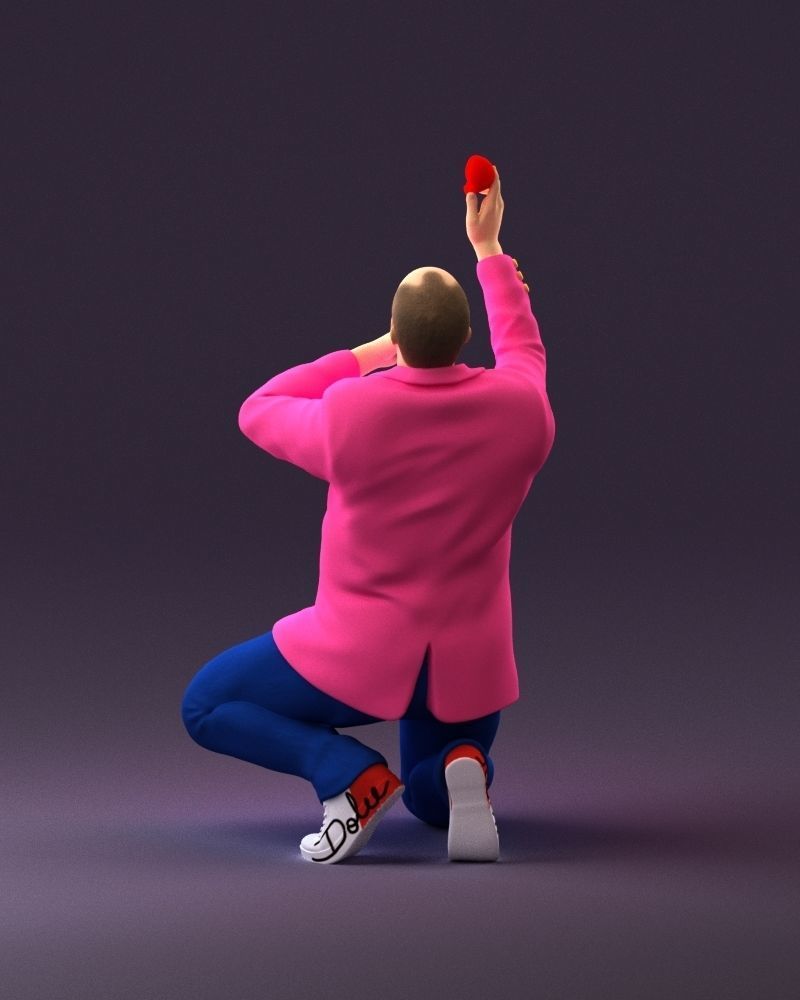 001060 man making an offer of marriage 3D Print Ready 3D print model_19