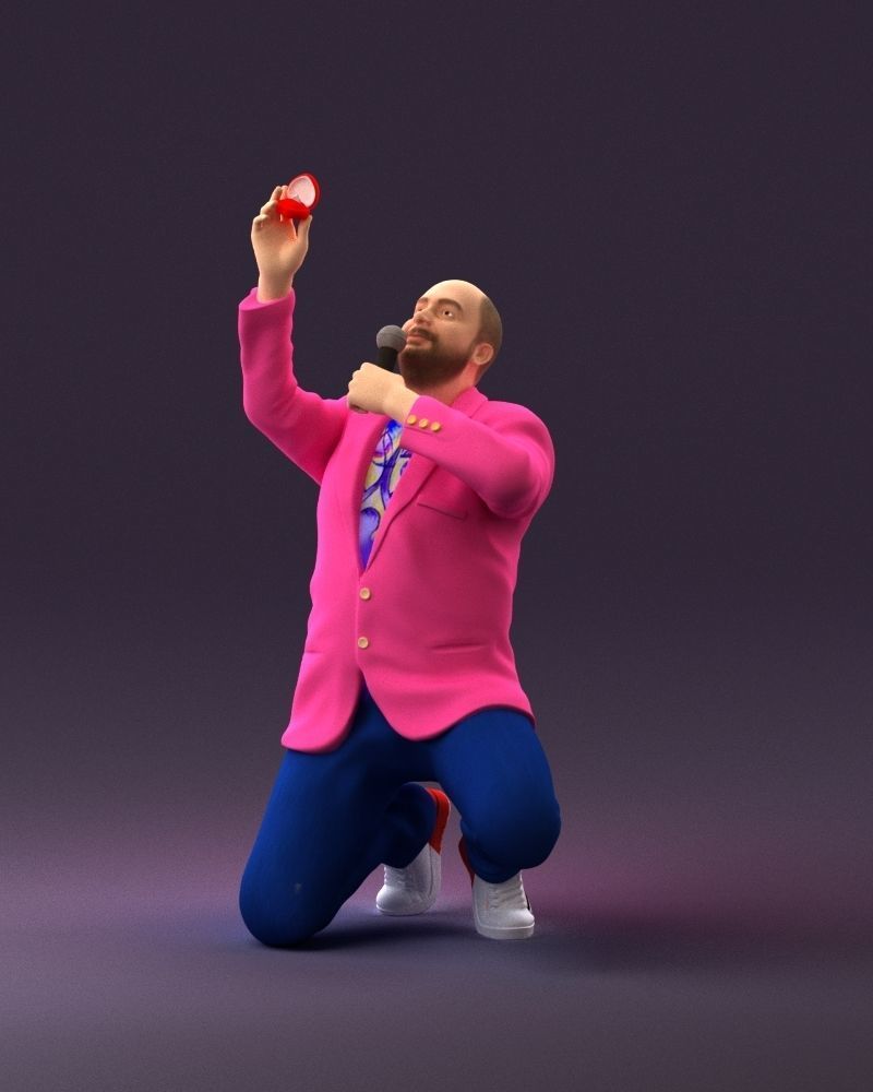 001060 man making an offer of marriage 3D Print Ready 3D print model_12