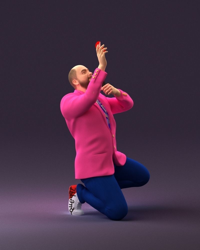 001060 man making an offer of marriage 3D Print Ready 3D print model_16