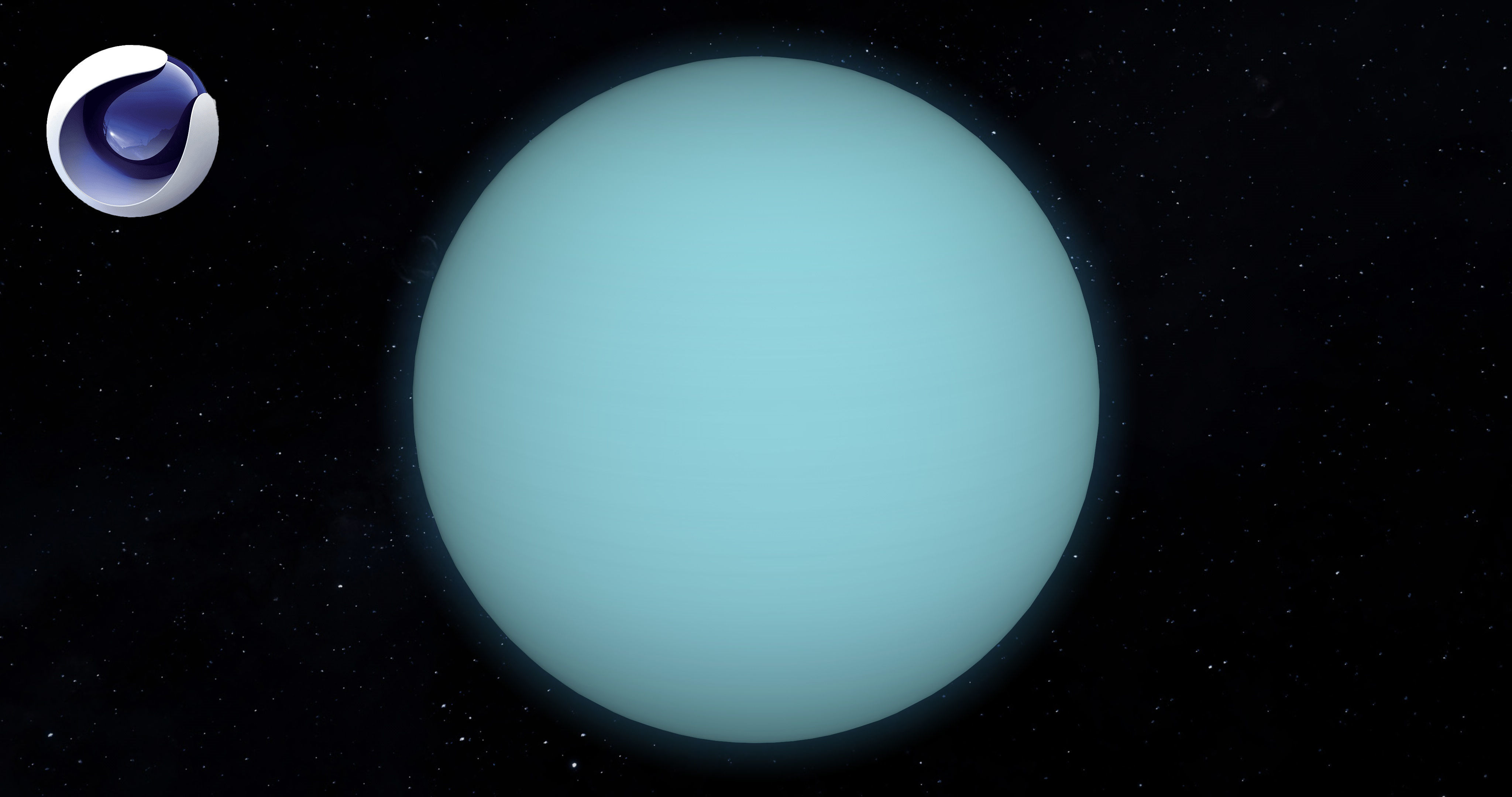 Uranus Planet Low-poly 3D model_1