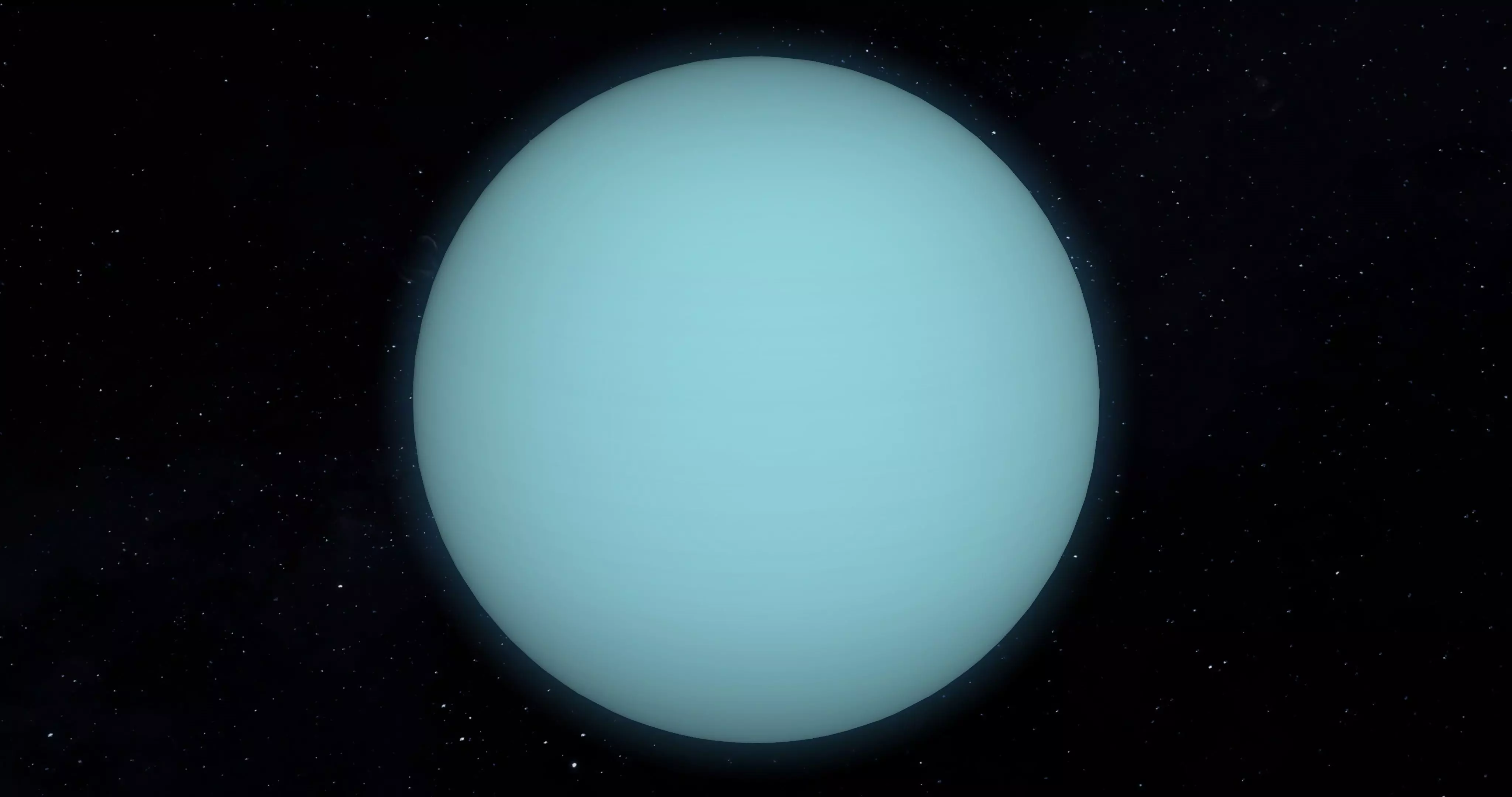 Uranus Planet Low-poly 3D model_0