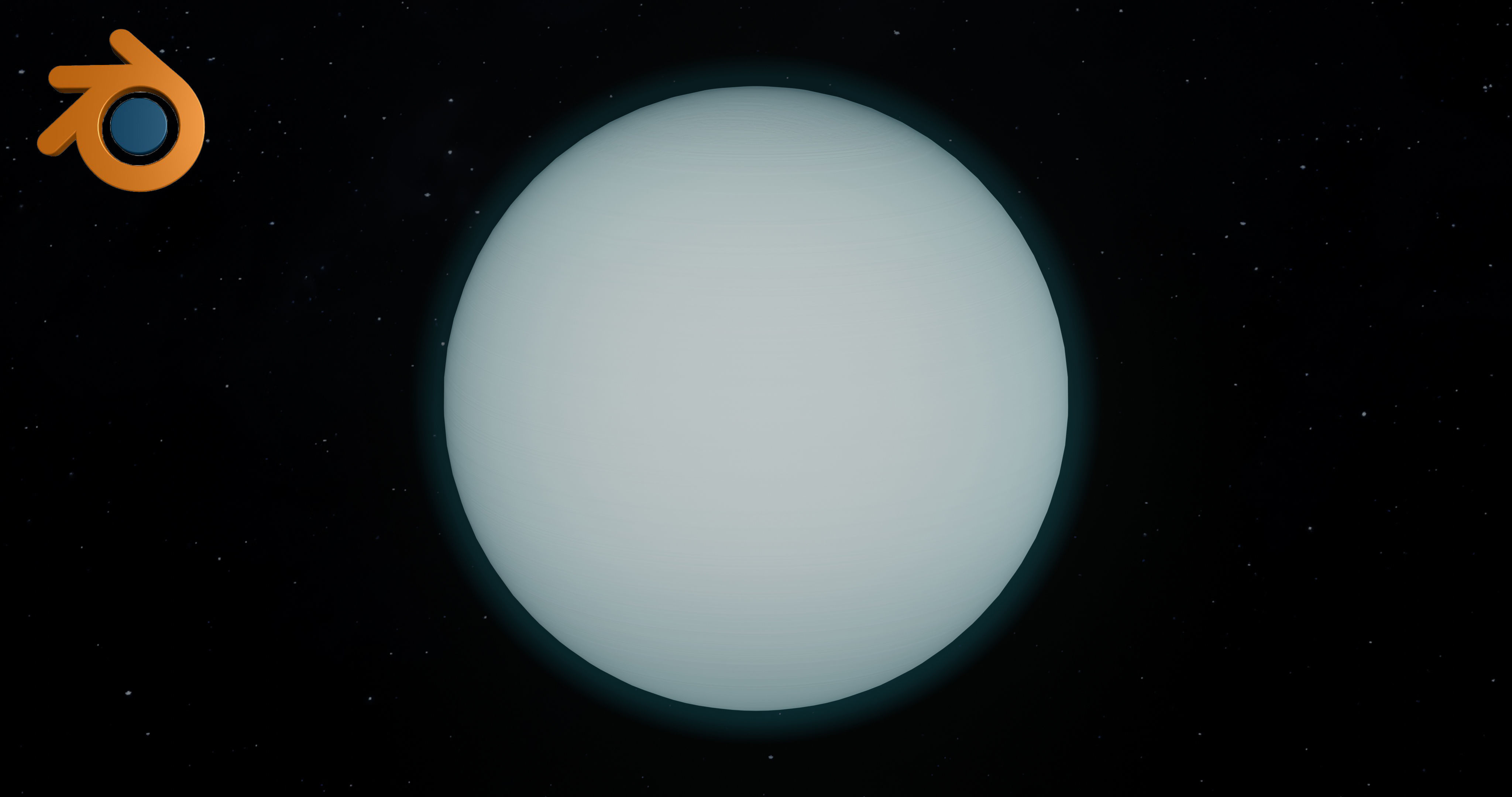 Uranus Planet Low-poly 3D model_3