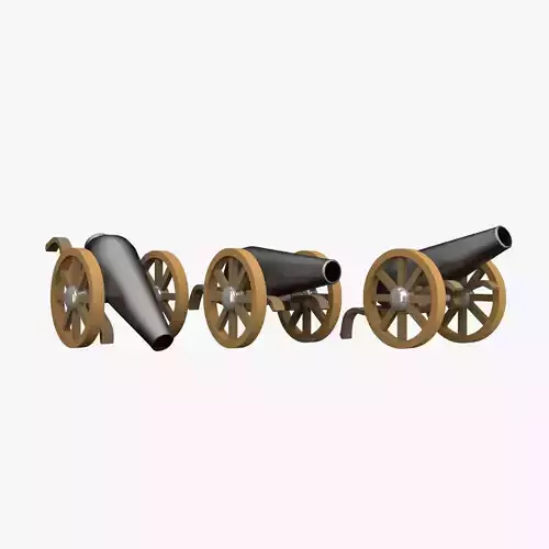 Cannon 3D model